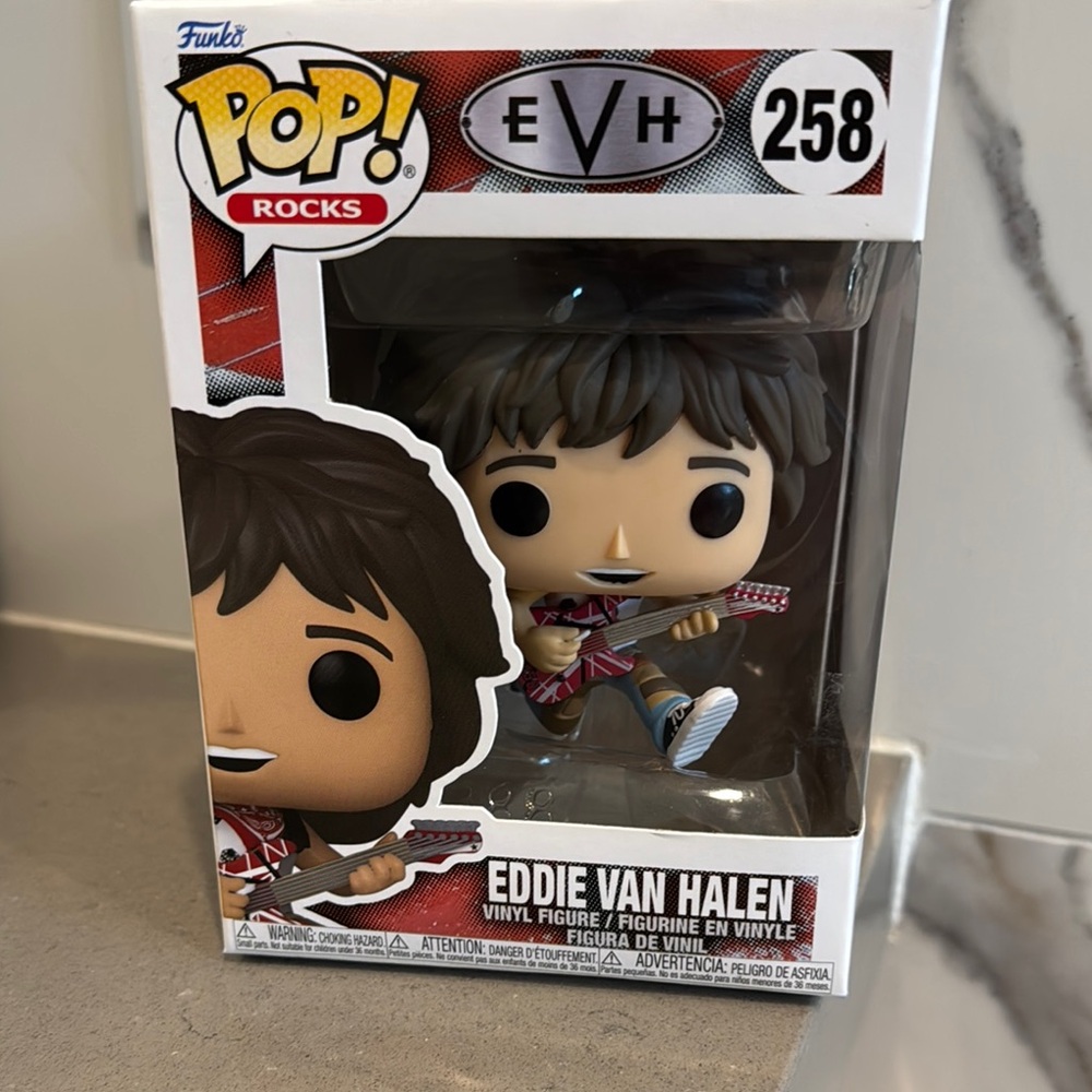 Funko Rocks Eddie Van Halen Figure - Red and Black